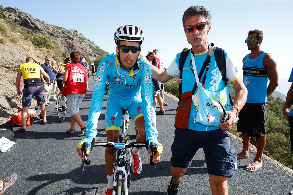 Fabio Aru tested his legs at the finish of stage 7.