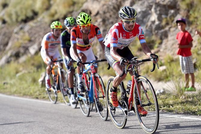 Rodolfo Torres leads the select group of climbers.