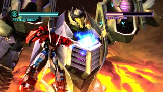 Still from the video game Transformers Prime - The Game.