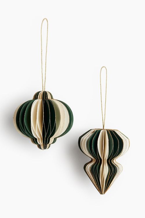 2-Pack Paper Christmas Decorations