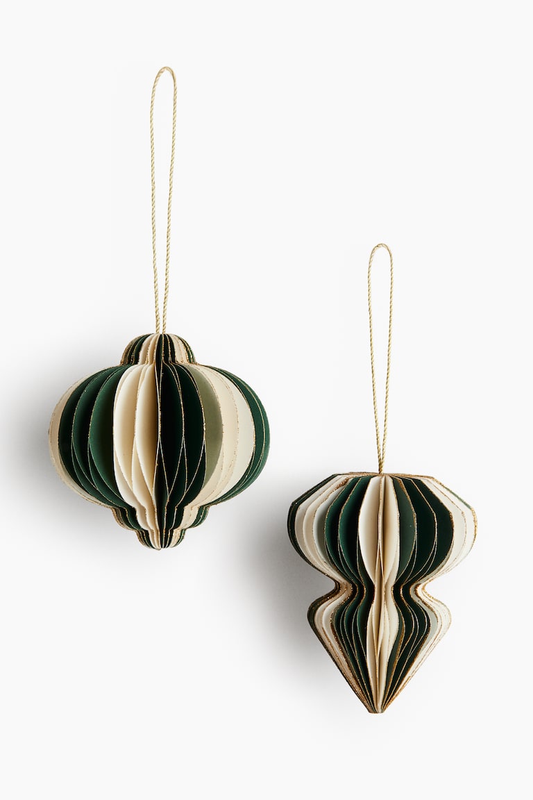 2-Pack Paper Christmas Decorations