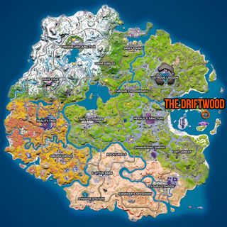 Fortnite The Driftwood location map