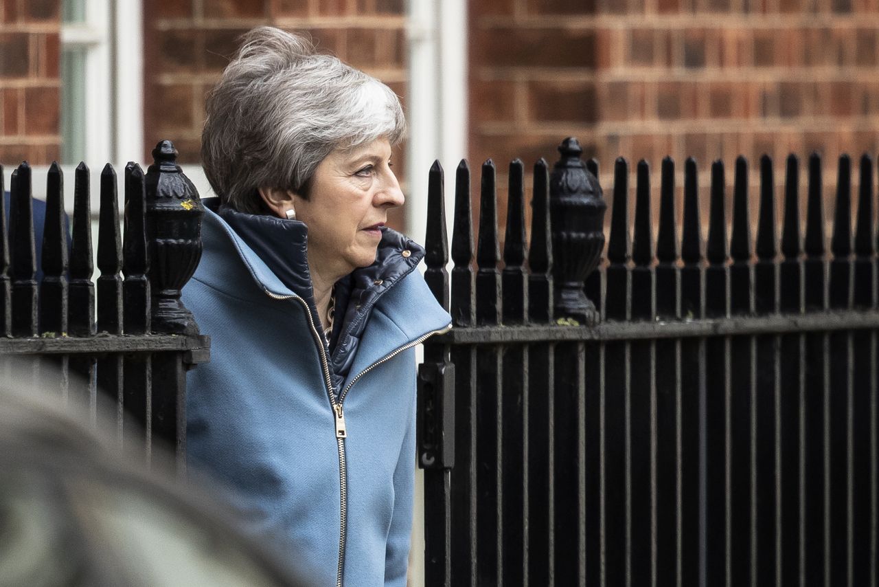 Theresa May at Downing Street