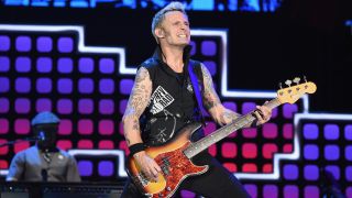 Mike Dirnt of Green Day performs onstage during Global Citizen Festival 2017 at Central Park on September 23, 2017 in New York City.