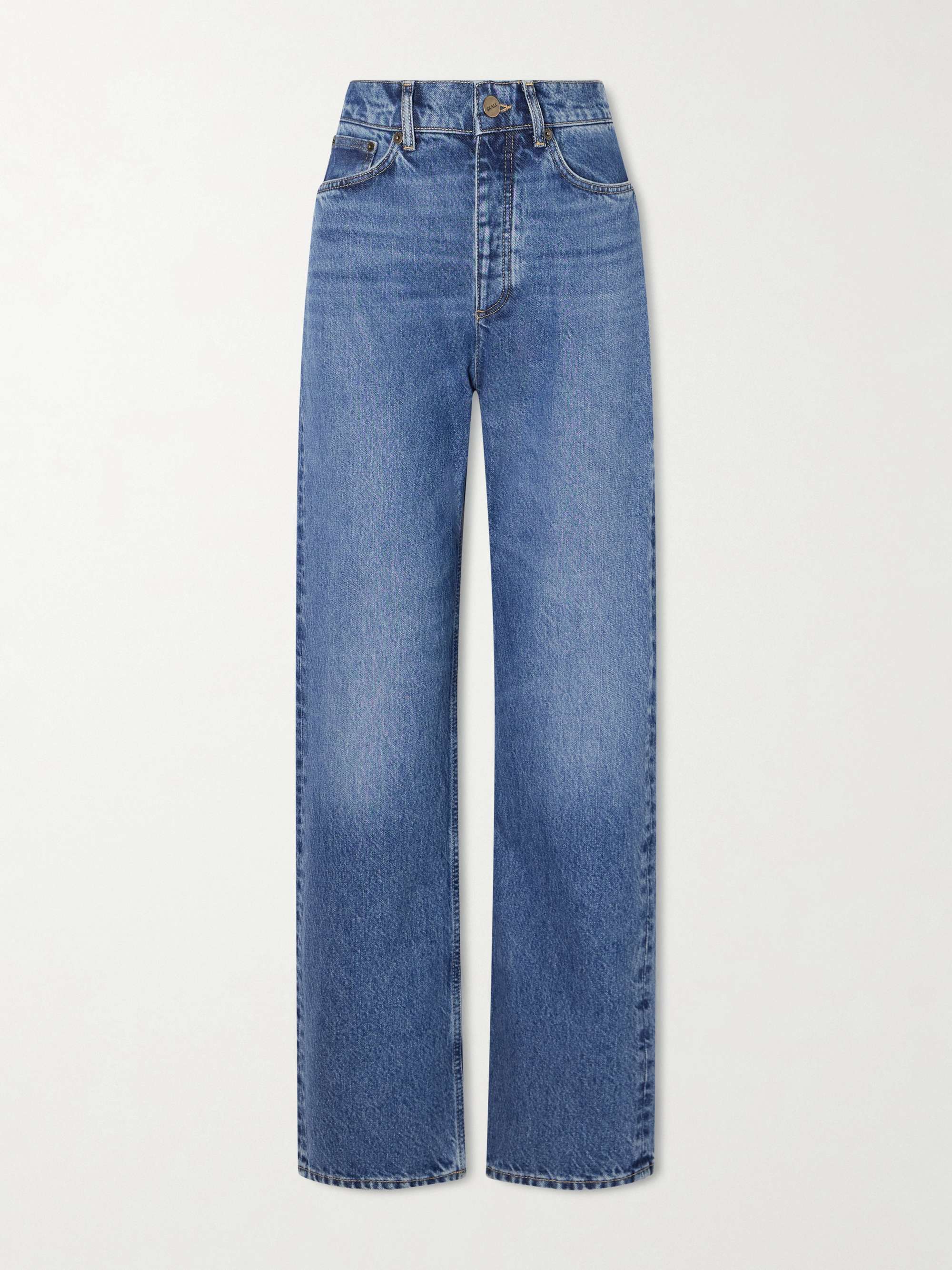 Sharon Mid-Rise Straight-Leg Jeans