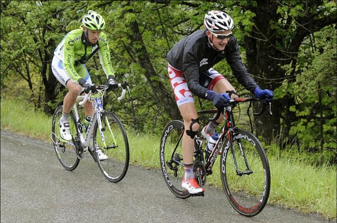 Alessandro De Marchi (Cannandale) and Tim Wellens (Lotto)