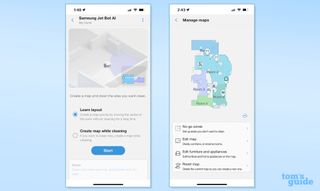 Samsung JetBot AI+ app home maps