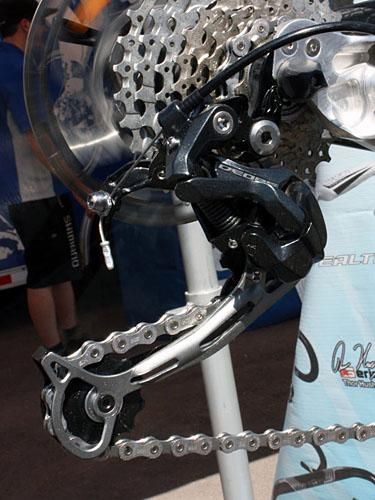 The Shadow-style Deore rear derailleur should add some protection against rock impacts.