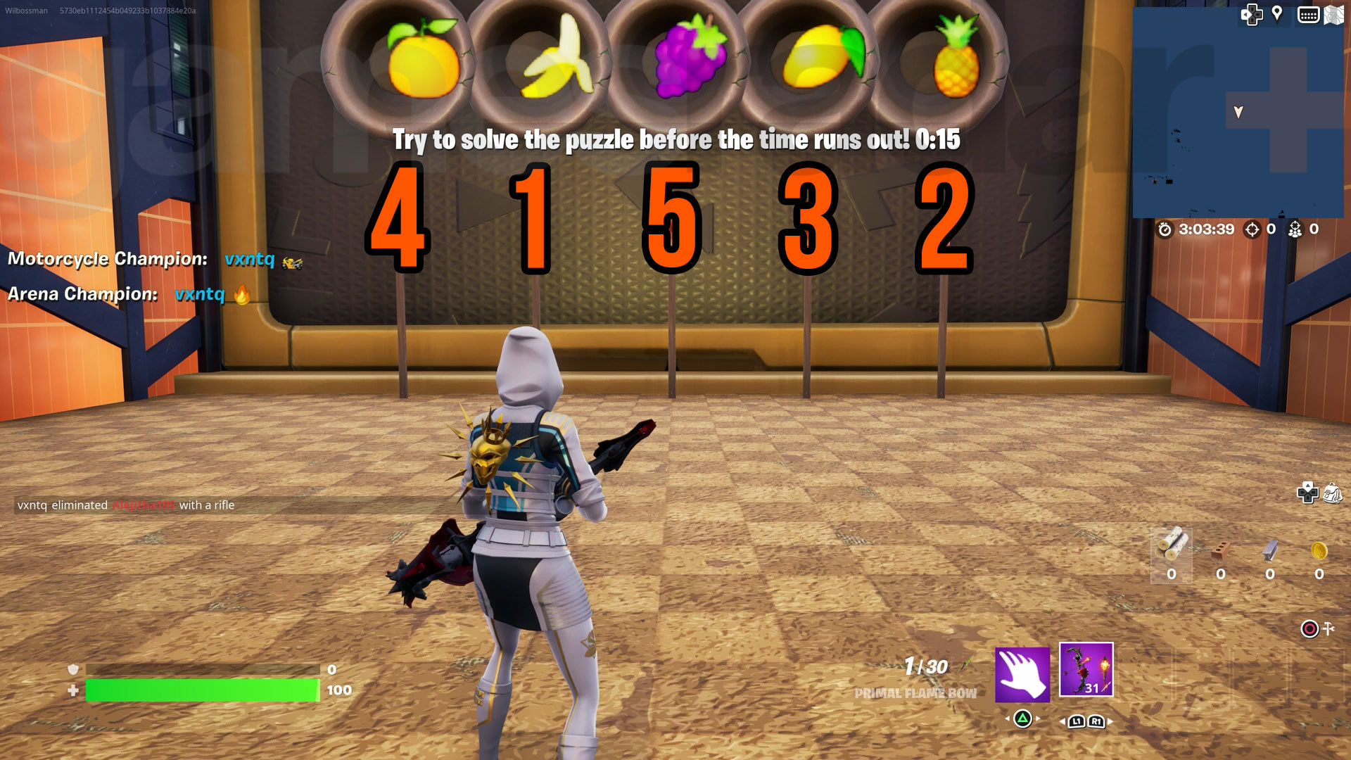 Solution for the Yellow Lantern Puzzle in Fortnite