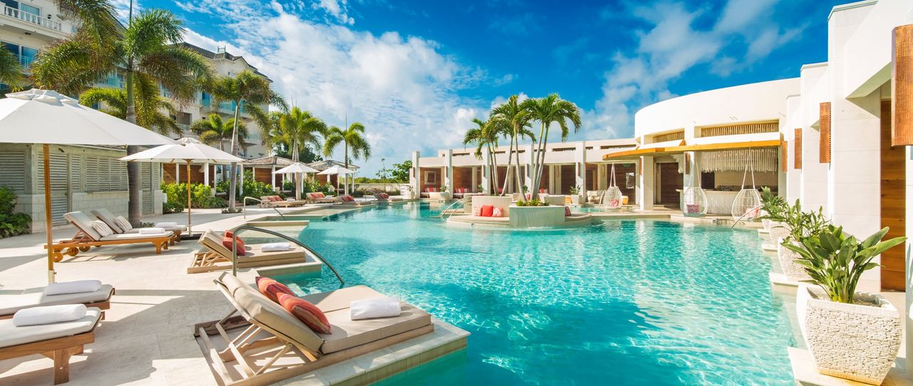 The large pool at Shore Club in Turks &amp; Caicos