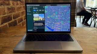 Apple Maps web beta on MacBook Pro