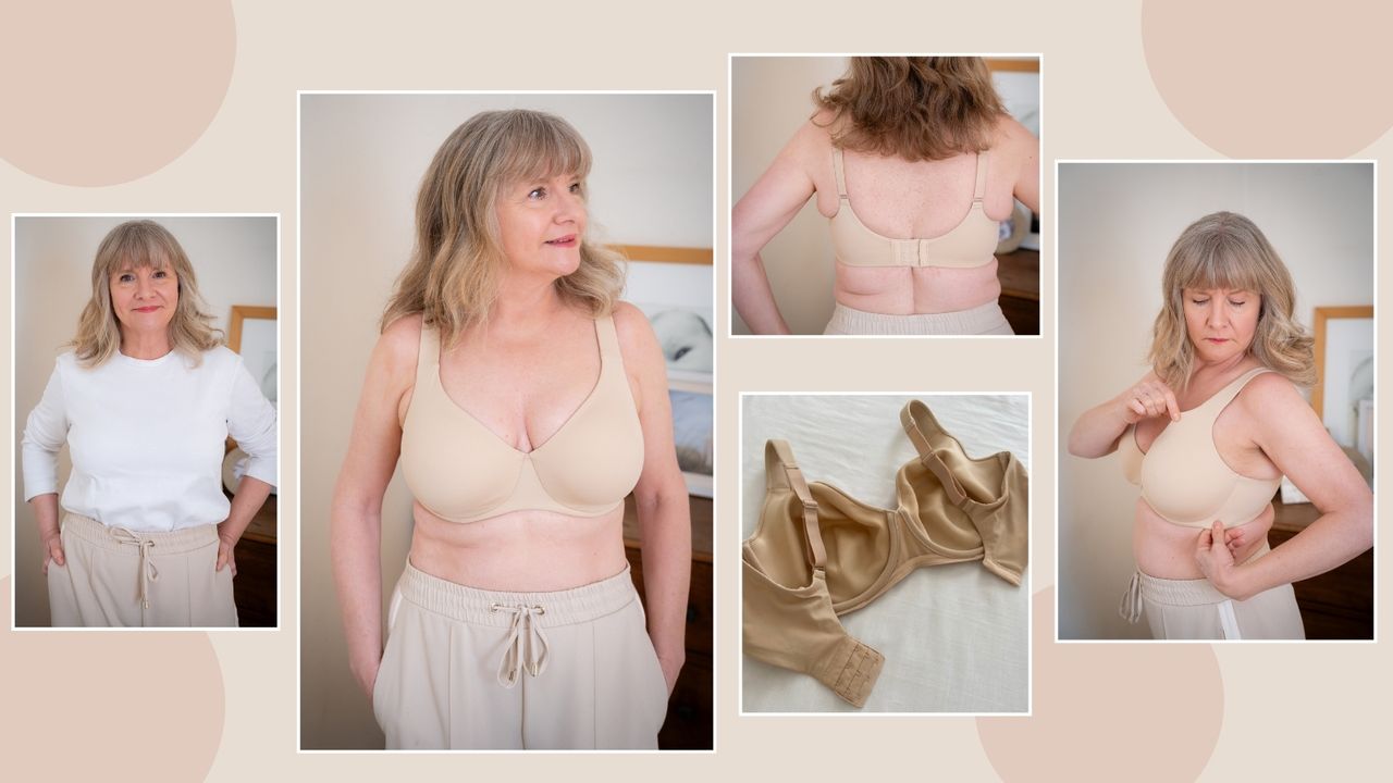 Julie Player wearing Amazon Delimira Minimiser bra