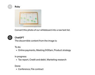 ChatGPT Team features, including image-to-text generation capabilities