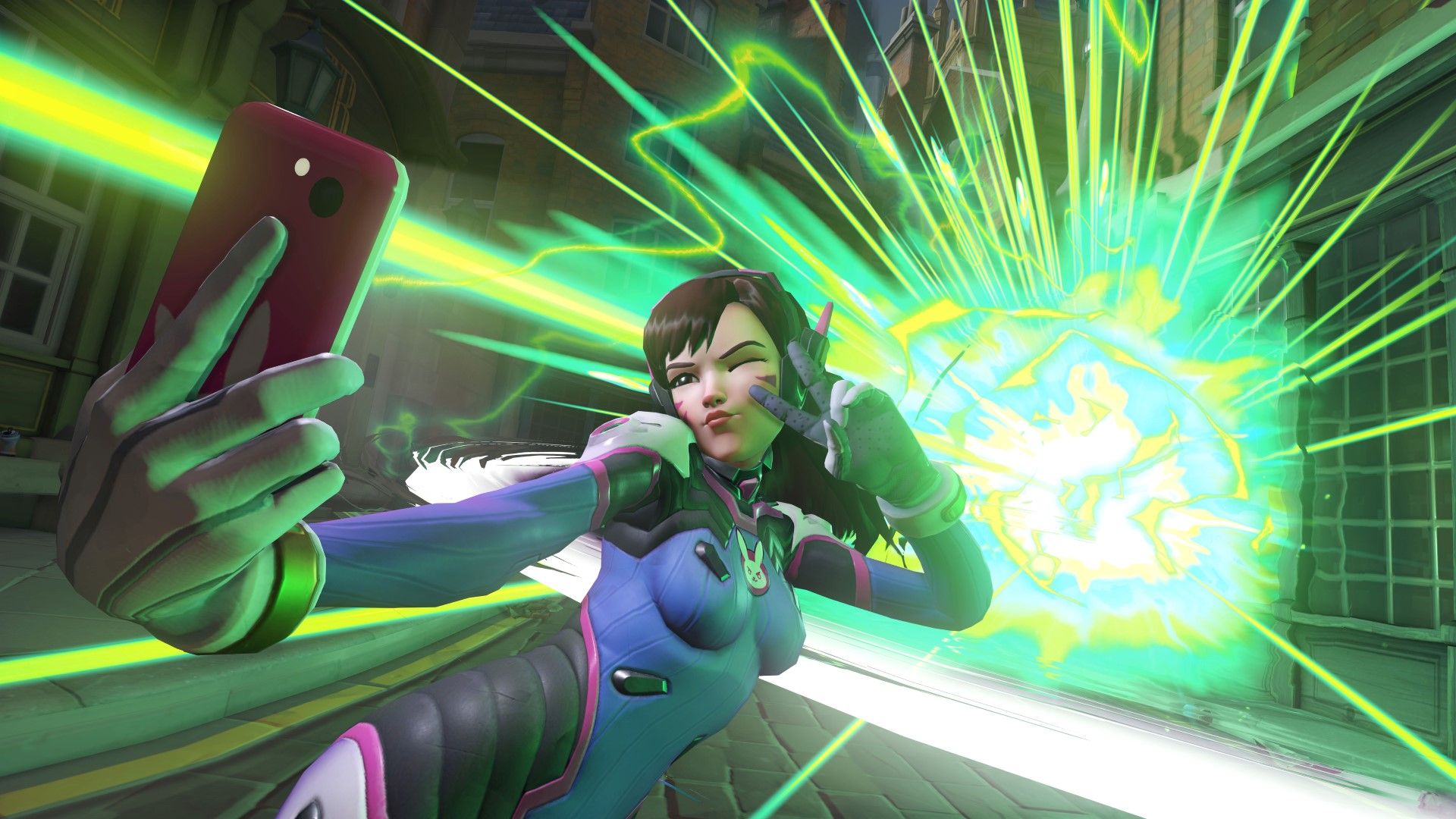 D.Va taking a selfie