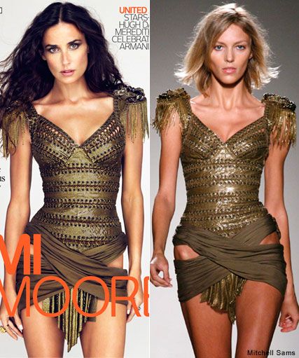 Demi Moore in Balmain S/S 2010, Celebrity News, Fashion News