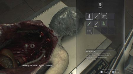 Resident Evil Requiem body without organs