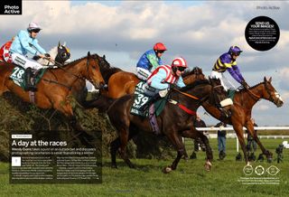 Horse racing photography project in the Photo Active projects section in the June 2024 issue of Digital Camera magazine
