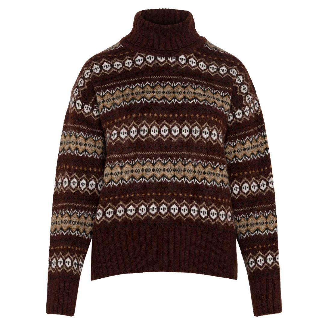 House of Bruar Fairisle Roll Neck Jumper