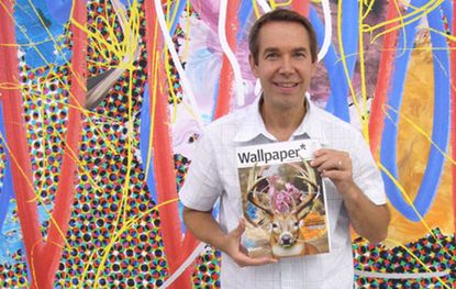 Jeff Koons shows off the Wallpaper* cover he created
