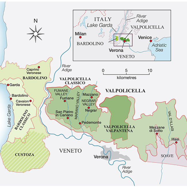 Amarone wine map