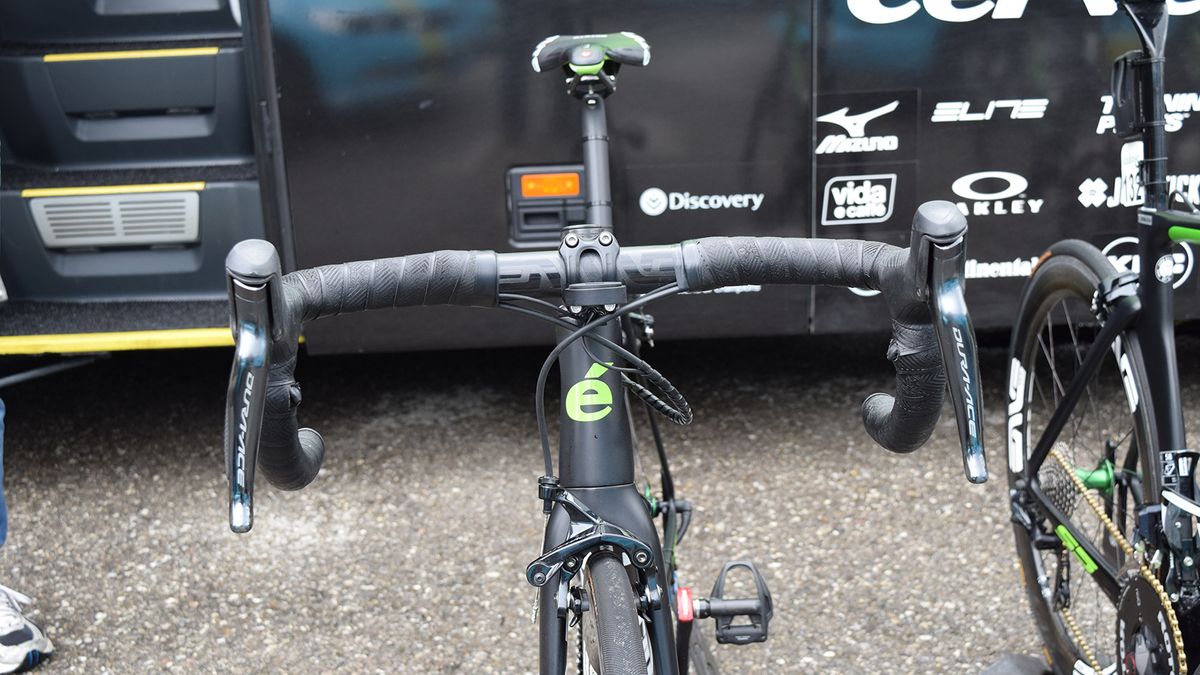 The front profile of Vermote's Cervelo R5