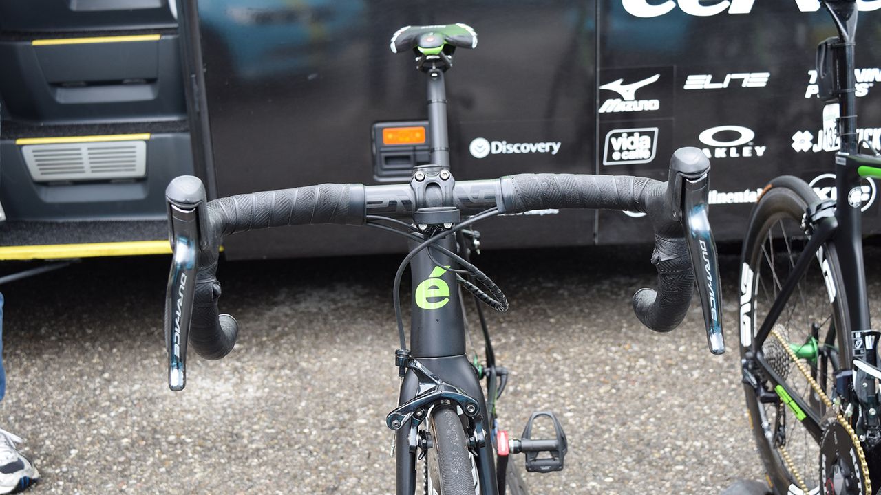 The front profile of Vermote's Cervelo R5
