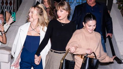 Taylor Swift, Selena Gomez, Gigi Hadid, and Sophie Turner on a girls night our