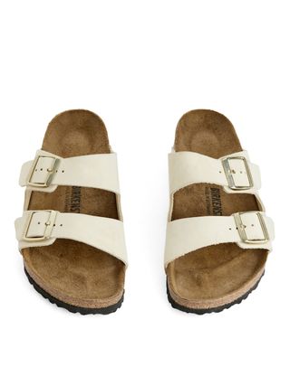 Birkenstock Arizona Nubuck Sandals - Ecru - Arket Gb