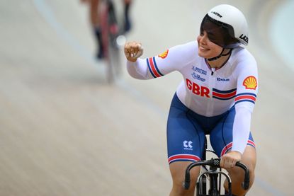 Sophie Capewell in women's team sprint