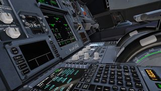 A close up of the control deck of an aircraft