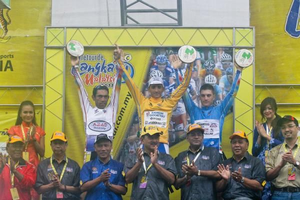 General classification podium after stage 8