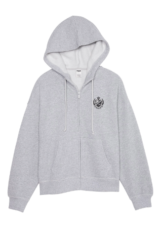 Victoria's Secret Pink Ivy Fleece Campus Full-Zip Hoodie 