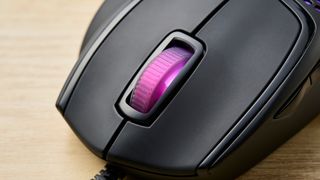 Photograph of the Cooler Master MM720 gaming mouse