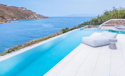 Infinity pool overlooking the Aegean Sea