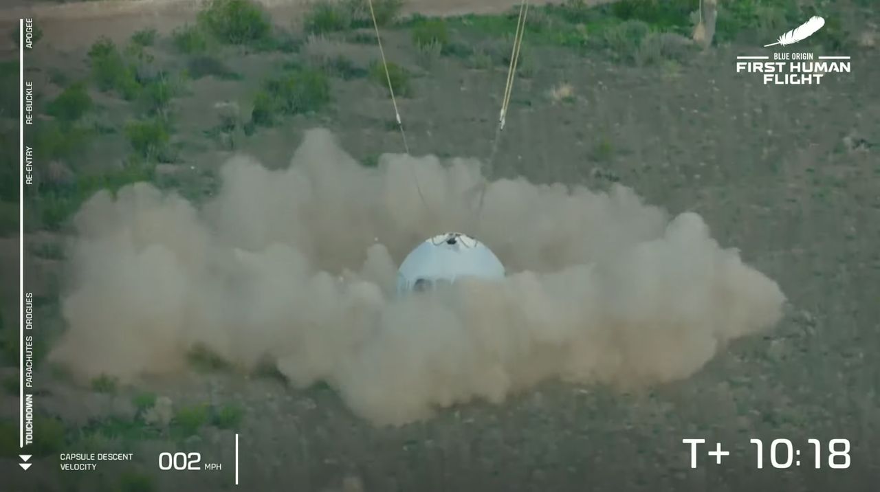 Blue Origin made history when four passengers, including Jeff Bezos, lifted off and made it to space aboard New Shepard.