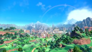 Official screeshots of environments from Pokemon Scarlet and Violet