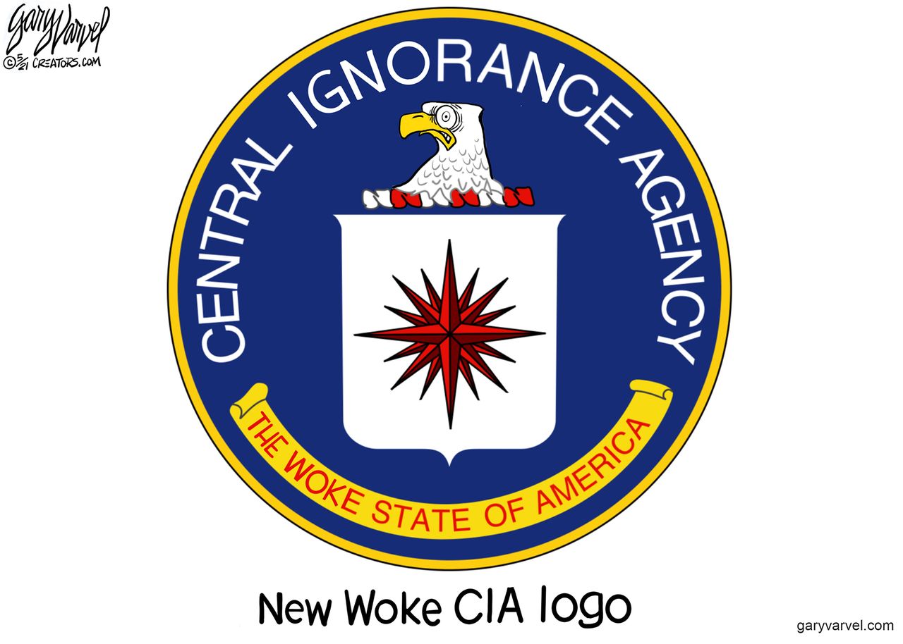 Editorial Cartoon U.S. cia woke