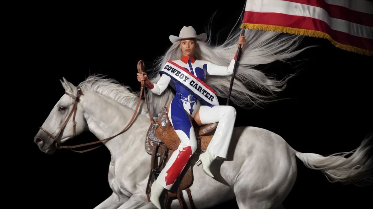 Cowboy Carter album cover featuring Beyoncé