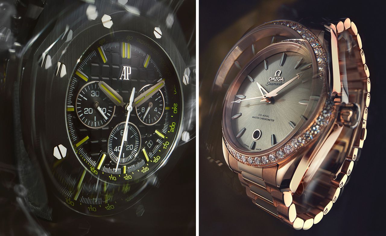 Audemars Piguet watch and Omega watch