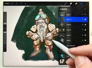 The Procreate app.