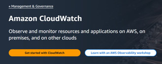 Website screenshot for Amazon CloudWatch