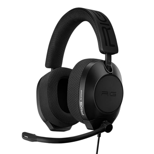Rig R5 Spear Pro Hx Wired Gaming Headset Officially Licensed for Xbox Series X|s, Xbox One, Pc - 40mm Graphene Drivers, Dolby Atmos, Flip-To-Mute Mic, Memory Foam Cushions, 3.5mm