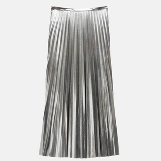 Hush Raven Pleated Maxi Skirt