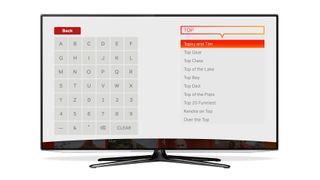 Freeview Play's search interface brings together content from live channels and catch-up services