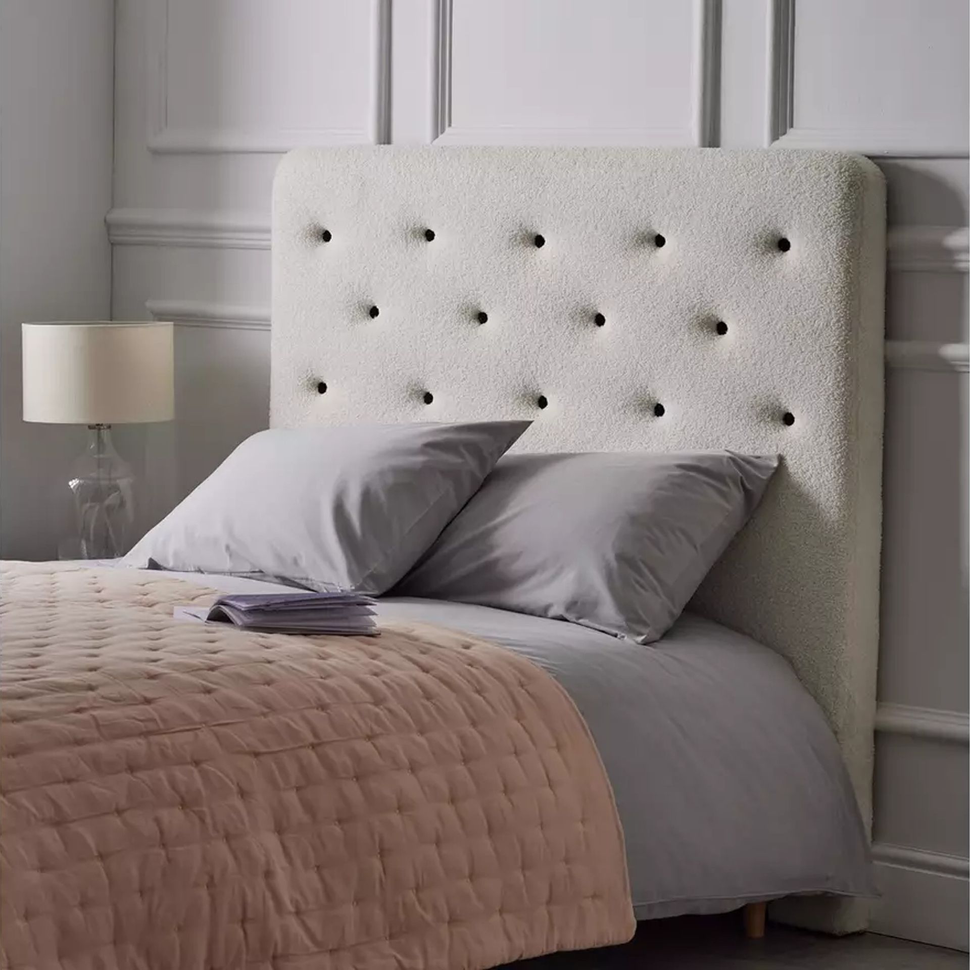 Boucle headboards are the latest 'it' bedroom trend Ideal Home