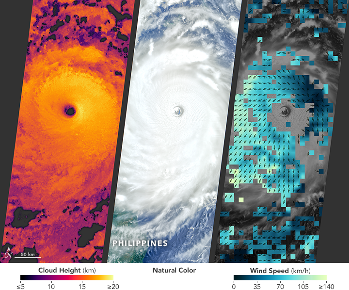 Super typhoon Nepartak MISR NASA