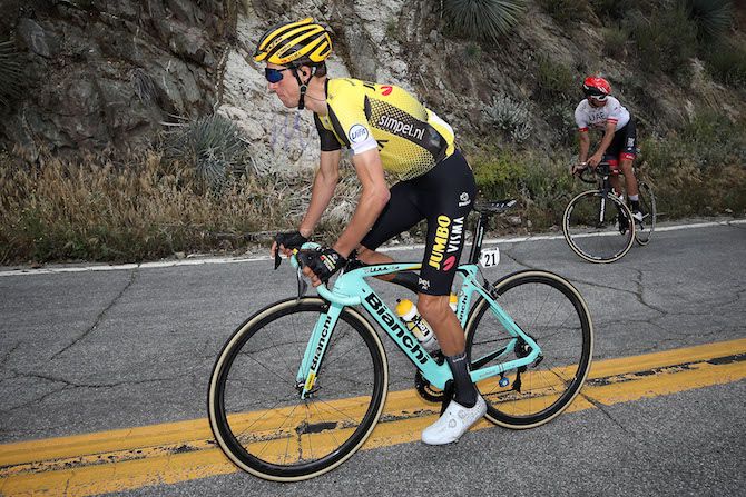 George Bennett (Jumbo-Visma) rode to third place on stage 6 of the 2019 Tour of California