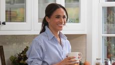 Meghan Markle in her kitchen