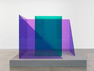 coloured glass sculpture