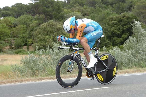 David Millar (Garmin-Transitions) put in a strong effort to move into second overall.
